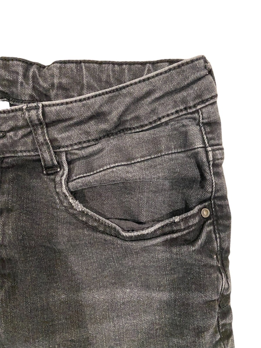 ザラキッズ134 Zara Kids Skinny Fit Jeans Black Distressed Girls SZ 13-14