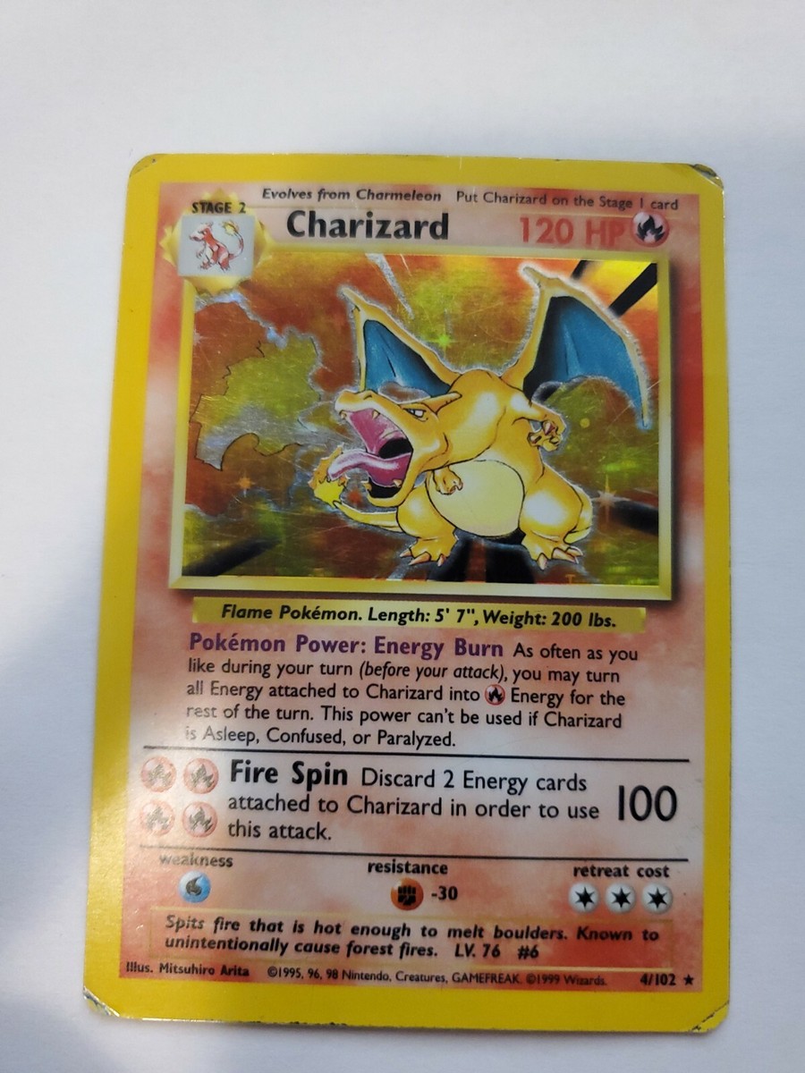 Charizard Base Set Holo Pokemon Card | eBay