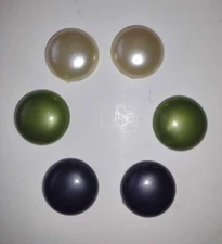 Vintage Button Covers Set Of 6 (3 Pairs In colors) Button Covers