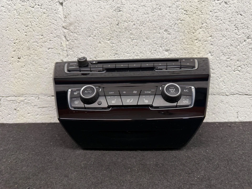 BMW X1 X2 (F39 F48) 2016-2020 calefacción delantera aire acondicionado temperatura panel de control climático Foto 3 de 4
