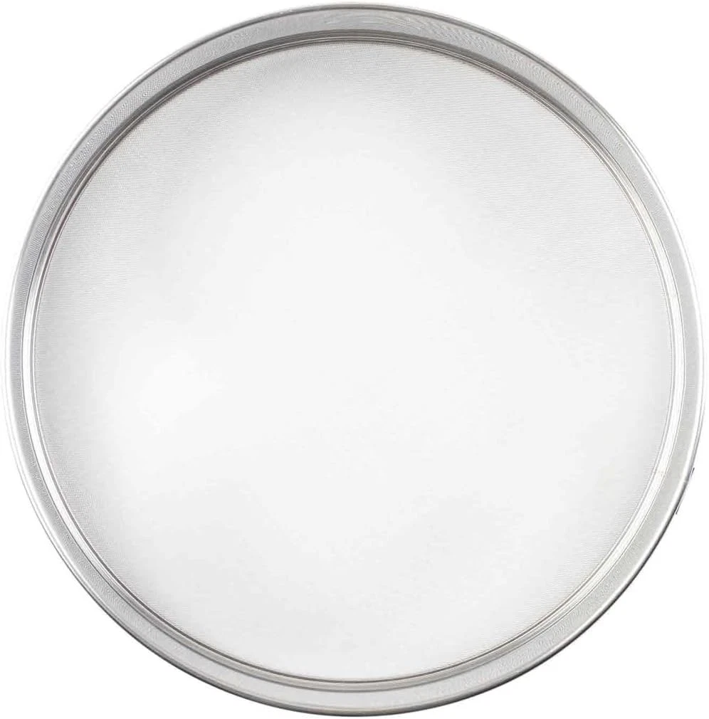 Fine Mesh Sieve Strainer 10-Inch Round Durable Stainless Steel Flour Filtering