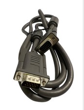 VGA 15 Pins Cable Male to Male - 4  in Ft / Gray