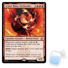 AVATAR ROKU, FIREBENDER Avatar: The Last Airbender Eternal Magic MTG MINT CARD