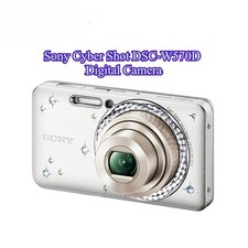 Sony Cyber Shot DSC-W570D Digital Camera 16.1 MP 5x Optical Zoom Blink Detection