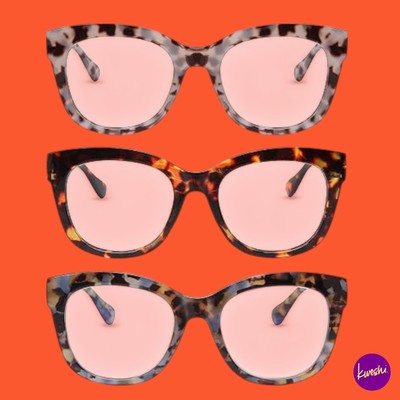 DOLAROSEY Unisex Oversized Lesebrille 3er Pack, +3,00 Blaulicht, Einheitsgröße