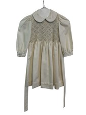 Vintage Anavini Smocked Girls Dress size 4