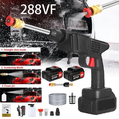 #ad Cordless Electric High Pressure Water Spray Car Gun Portable Washer Cleaner Tool $32.59