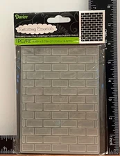 2013 DARICE 1218-108 BRICK PATTERN EMBOSSING ESSENTIALS FOLDER