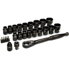 Gearwrench 25 Piece 38 Drive Pass Through Ratchet And Socket Set Gwx6pt25