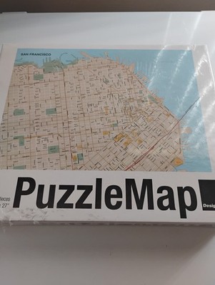 San Francisco Puzzle Map 1000 Pieces Complete 19''x27''  by Design Ideas