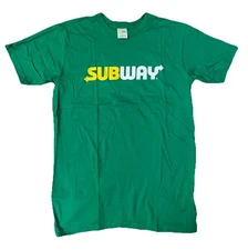 NEW SUBWAY Sandwiches Logo Crew Neck Shortsleeve Tee T-shirt Unisex Medium