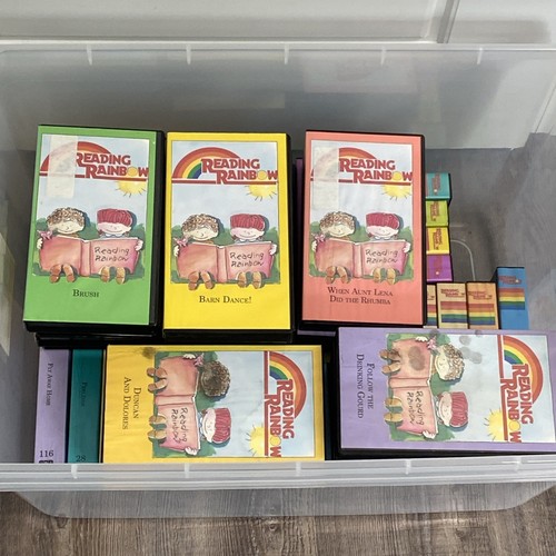 Reading rainbow vhs lot of 42 episodes 30 minutes each reading
