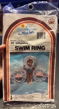 1986 Vintage Intex The Wet Set Vintage Swim Ring Pool Beach Swimming 20”