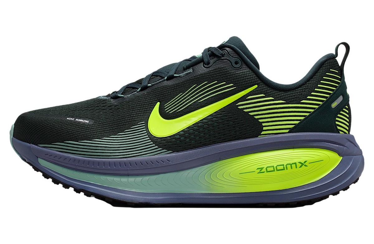 Size 10.5 - Nike Vomero 18 Extra Wide Seaweed/Cannon/Sanded Purple