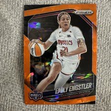 Emily Engster 2025 Panini Prizm WNBA #84 Orange Ice Prizm Washington Mystics