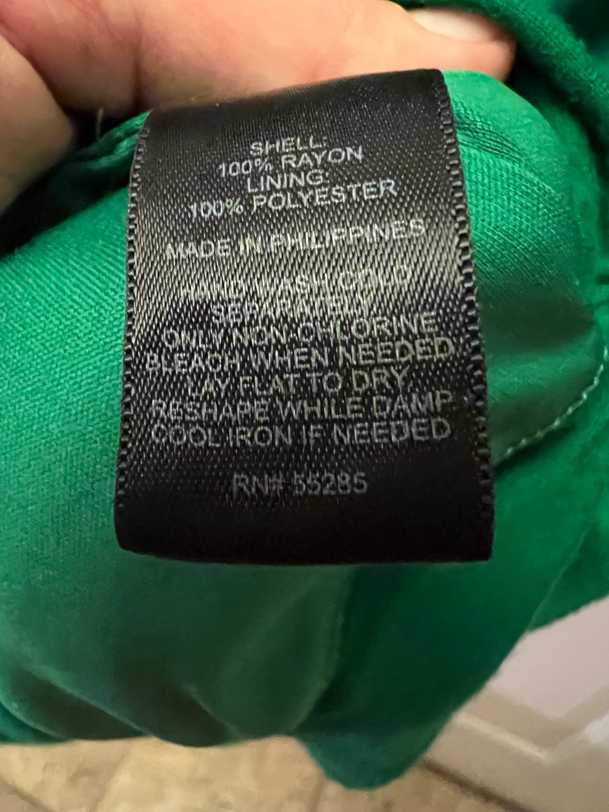 Express Vibrant Green Drape Blouse - image 4