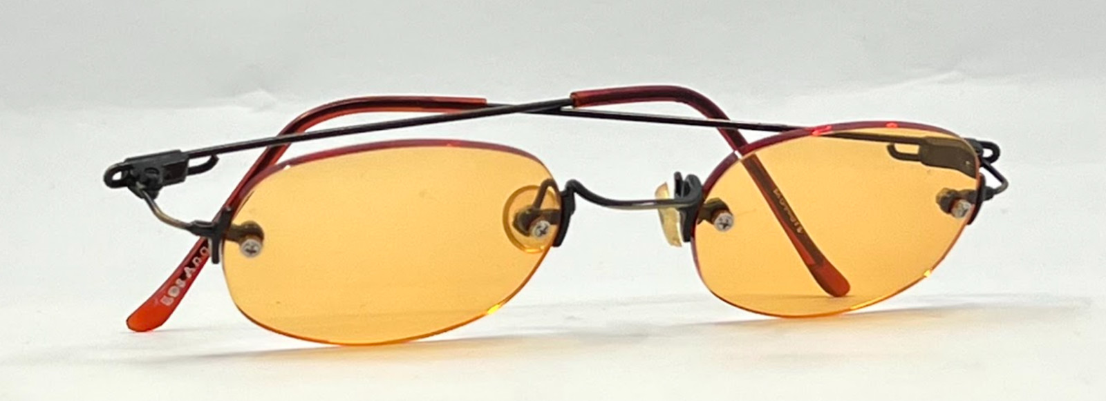Masters Rimless Sunglasses–Solid Orange/Amber Tin… - image 10