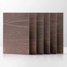 ROBOTIME 6-Pack 1/8" Walnut Plywood Sheets - x 12" x 16"-6 Pack, 