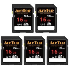 SD Card 16GB, 5 Pack UHS-I Class 10 SDHC Memory Card, 5 Pack 16GB Full HD Video