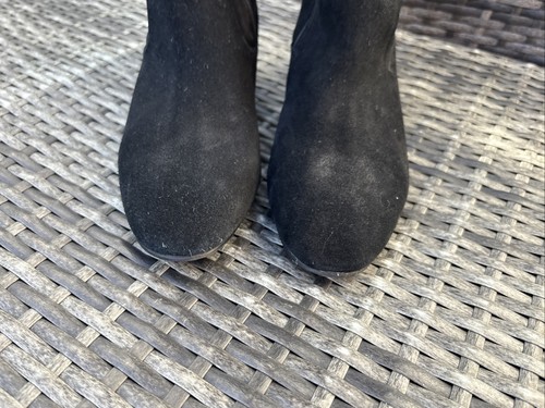 Marks & Spencer Autograph Black Suede Over The Knee Boots Size UK 4.5 - Picture 9 of 10