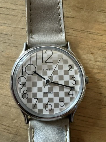 Timex M Cell Quartz Watch 1986 Vintage New Battery Works Great