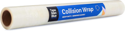 Crash Wrap, 36 Inch X 100 Feet, Clear Collision Wrap for Damaged Vehicles & Car