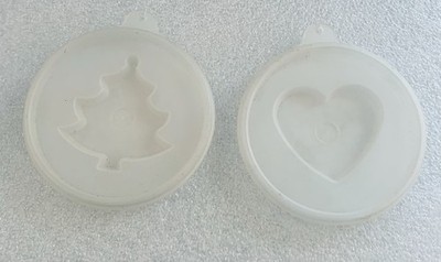 Tupperware Tupper Seal Jel-N-Serve Lid Mold Christmas Tree Heart Vintage