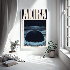 Akira Anime Poster, Vintage Manga Wall Art, Katsuhiro Otomo Manga Poster
