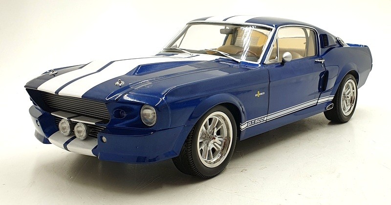 KK Scale 1/12 Scale KKDC120174 - 1967 Ford Mustang Shelby GT500 - Blue/White