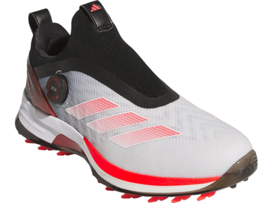 adidas Adizero ZG BOA Spikeless Golf Shoes White Red IH9896 Men\'s Size 10.5 New Adidas Adizero ZG BOA Spikeless Golf Shoe White Red Black  main image 3