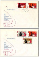 German Democratic Republic #955-959 FDC, 1967
