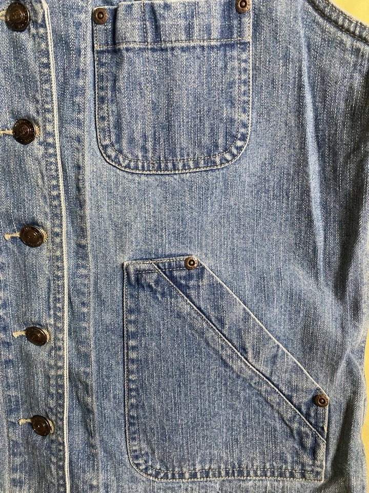 90s Y2K Denim Collection Vest St. John’s Bay Women’s Vintage Button Up Large - Image 3 of 4