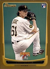 Jeff Locke 2012 Bowman Gold Parallel Rookie Card #204. rookie card picture