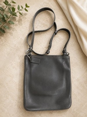 Coach Vintage Full Grain Leather Brown Crossbody Bag USA E0C-9457