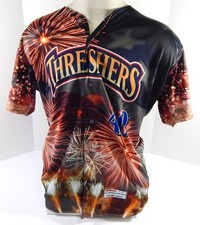 2022 Clearwater Threshers Gunner Mayer #40 Game Used Black Jersey July 4 1