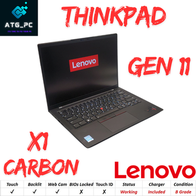 Lenovo ThinkPad X1 Carbon Gen 11 Laptop i7-13th Gen 1.8GHz 32GB