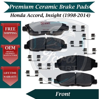 New OE Front Brake Pads Kit For 1998-2014 Honda Accord/Insight 10 Yr Warranty