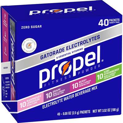 Propel Gatorade Electrolytes Powder Variety Pack, 40 Packets
