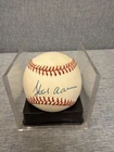 Hank Aaron Signed Baseball PSA