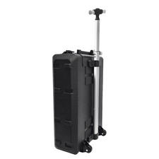 2U Rack Case Shallow 10" Depth 19" Rackmount Flight Case for DJ Pro w/ Pull Rod