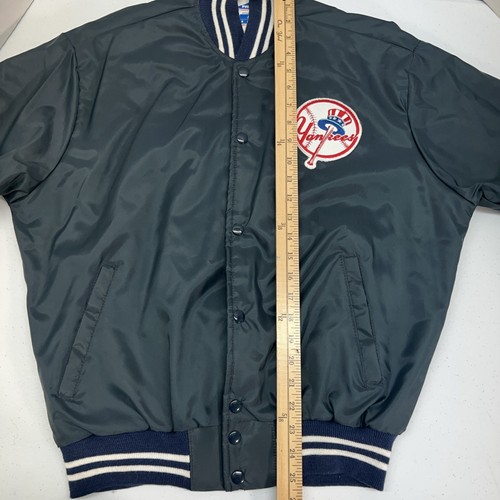 Veste légère vintage années 1990 Pyramid MLB Yankees SpellOut taille moyenne - Photo 7 sur 13
