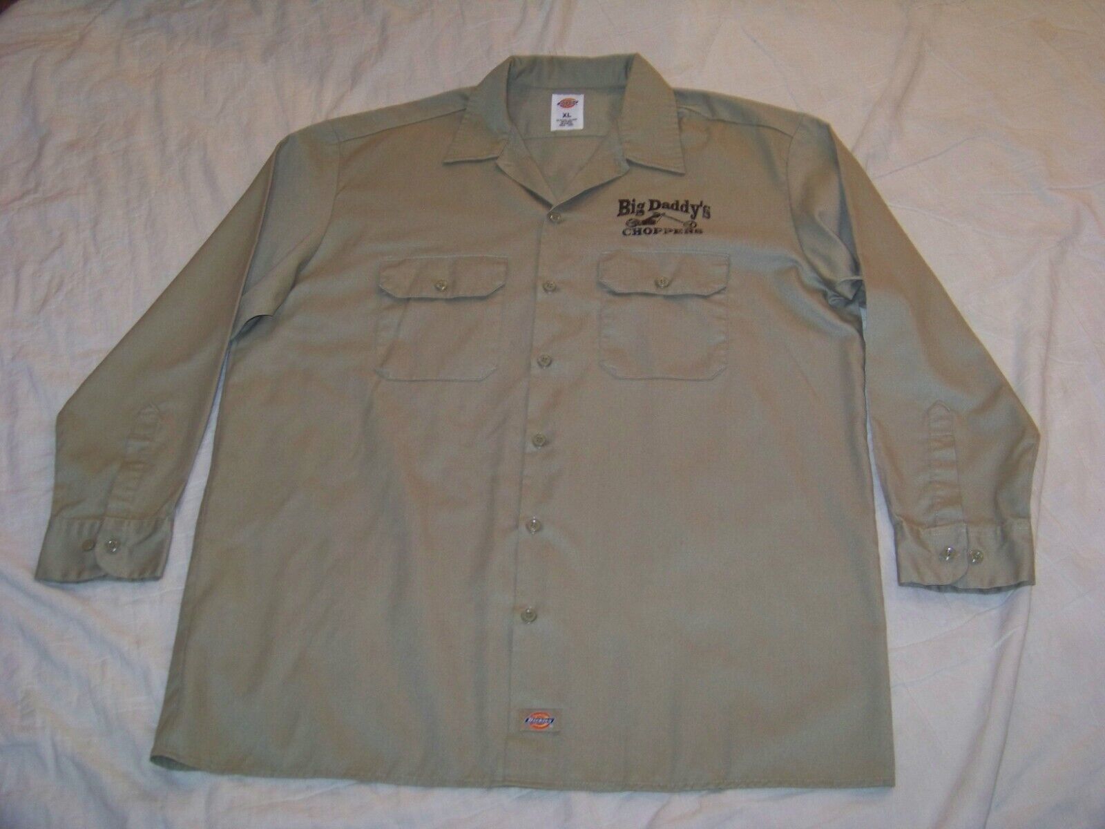 Men's Dickies Long Sleeve Khaki Shirt - XL - Big … - image 2