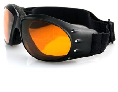 Bobster BCA001A Cruiser Goggles (Black Frame) Amber Lens