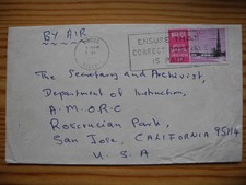 Nigeria 1971 Satellite Earth Station Cover to San Jose, CA 