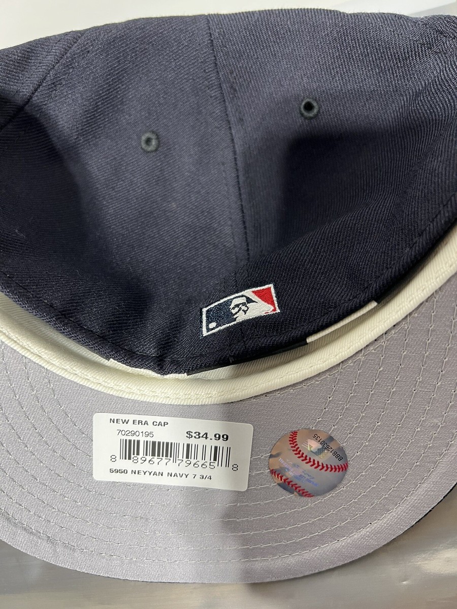 NY Yankees hat 7 3/4 ERROR MLB LOGO 1949 WS Patch 1/1 YANKEE