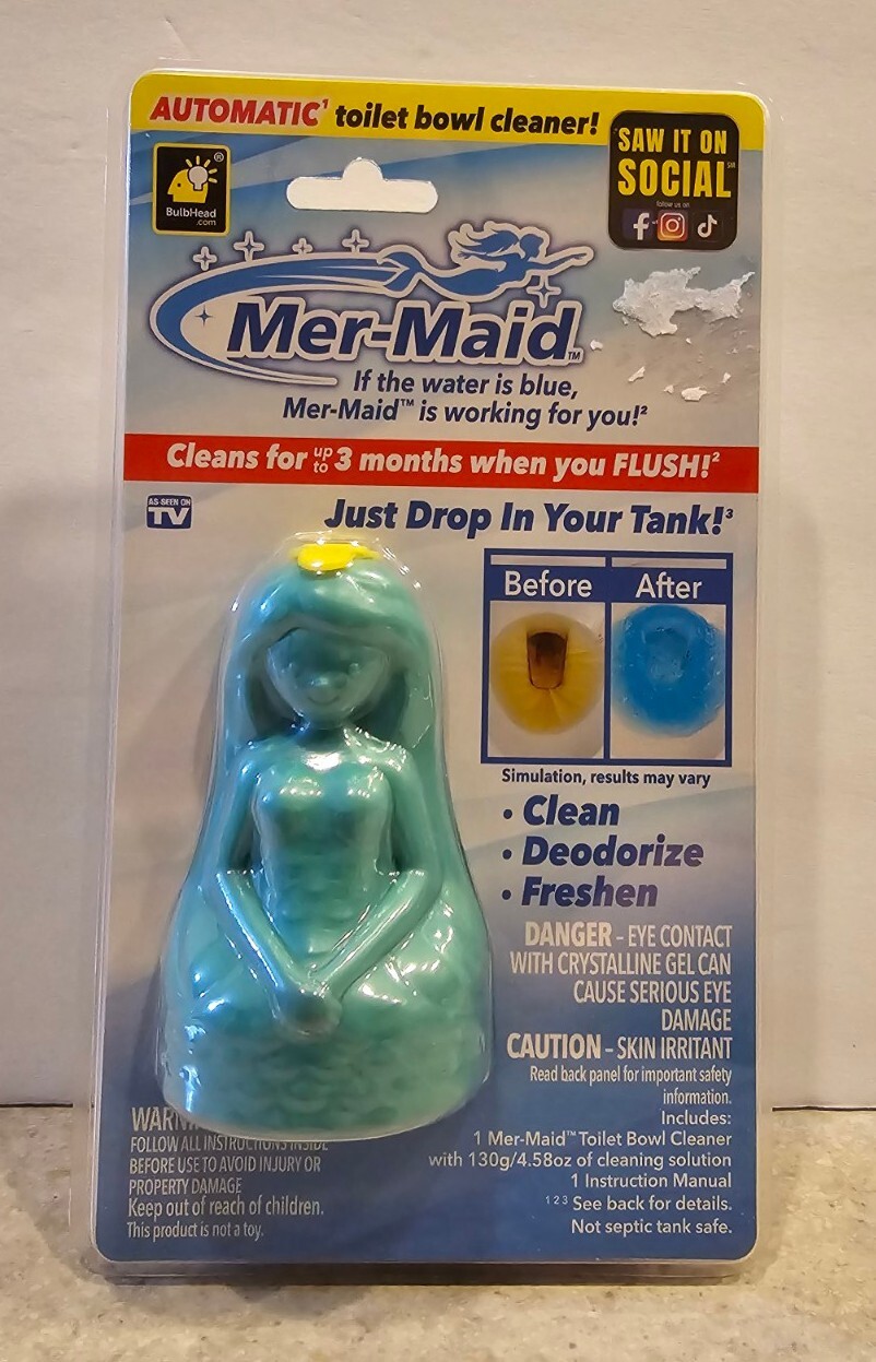 MerMaid Automatic Toilet Bowl Cleaner, ASSEENONTV eBay