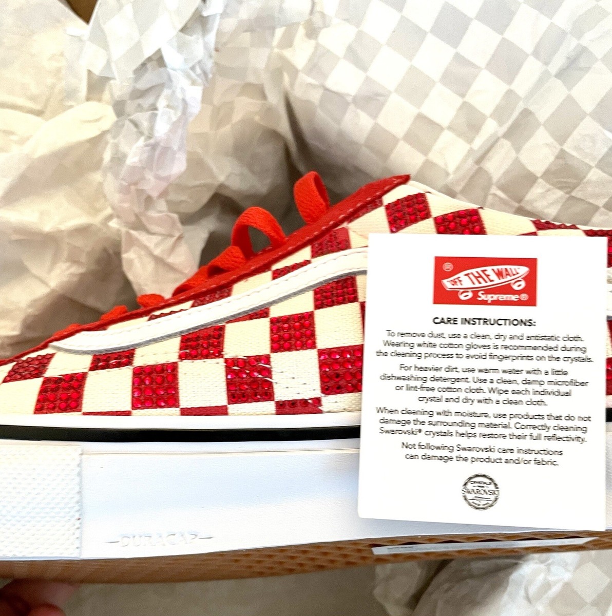 Supreme X Swarovski X Vans Old Skool - Red Size US 12 | eBay Supreme X Swarovski X Vans Old Skool - Red Size US 12 | eBay