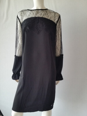 SPORTALM Kitzbühel Kleid schwarz mit Spitze Jili Gr.38=GB12* **NEU*