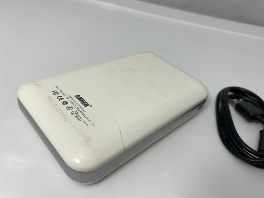 Anker Astro E5 15000mAh White Power Bank with Flashlight Genuine