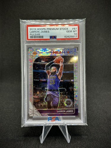 Lebron James 2019-20 Panini NBA Hoops Pulsar Prizm SP PSA 10 LA Lakers